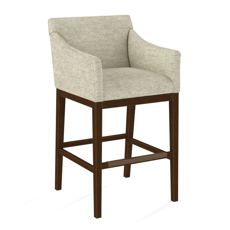 Upholstered Stool, 61558-61, English Saddle