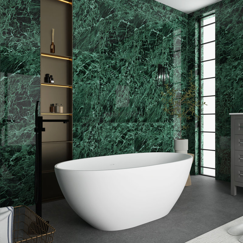 x Freestanding Soaking Plastic / Acrylic Bathtub