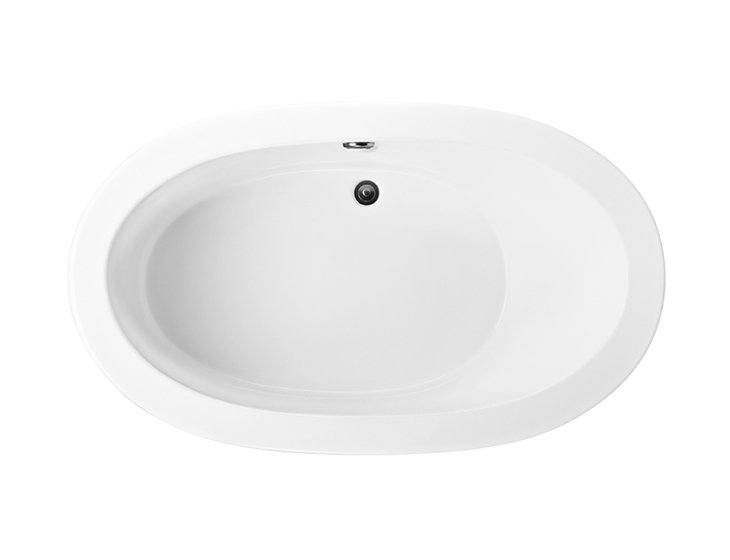 Adena 7 Freestanding Soaker Tub - Matte, Right
