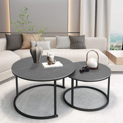 Stone Top Nesting Coffee Table