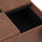 Avalon 35"W Upholstered Distressed Vegan Leather Modern Square Coffee Table Storage Ottoman with 4 Trays-1243506052-1303952604