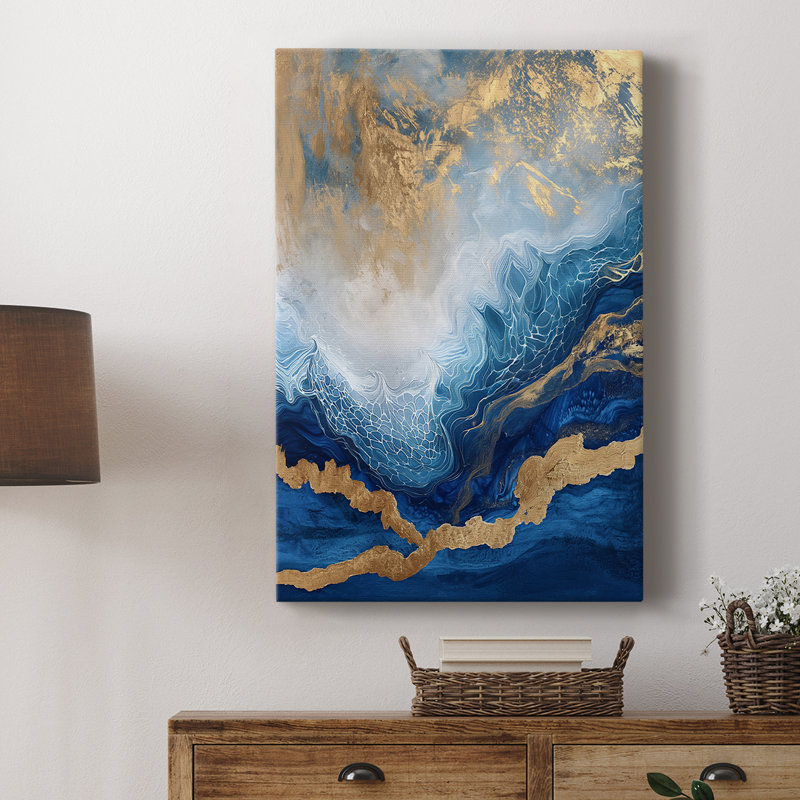 Série ABSTRACT CDXIX - Cavas de galerie sur mesure, H 18 po x l 12 po