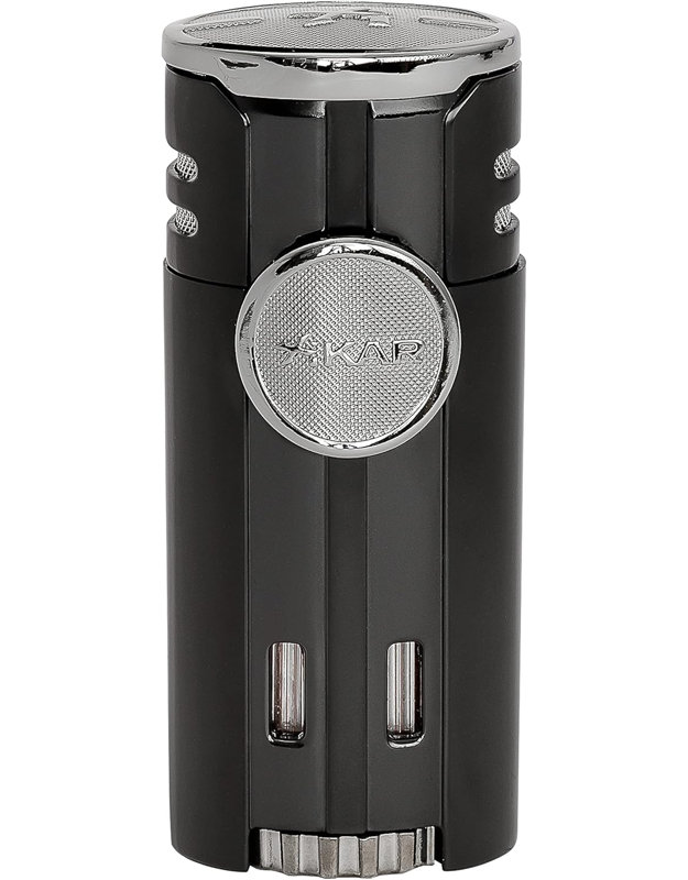 Xikar HP4 Diamond Quad Flame Cigar Lighter, Gray