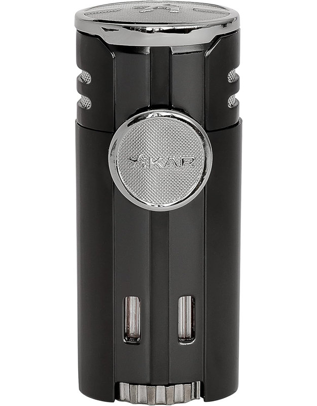 Xikar HP4 Diamond Quad Flame Cigar Lighter, Black