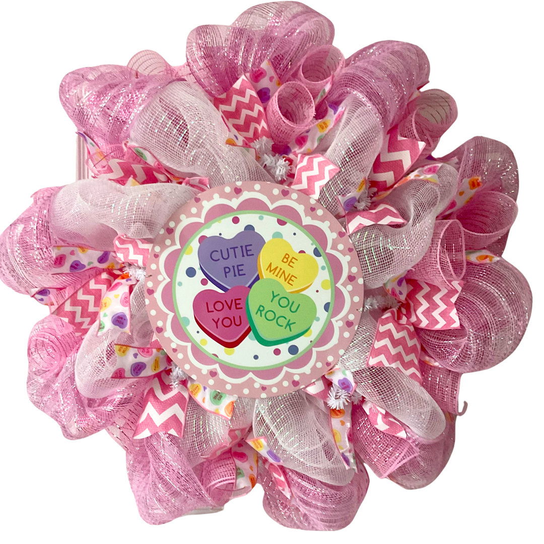 Valentines Day Conversation Heart Wreath The Holiday Aisle®