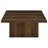 Wide Square Block Base Coffee Table