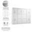 Arlex 109W Full Wall Bed with 25W Storage Units with Doors-88513627