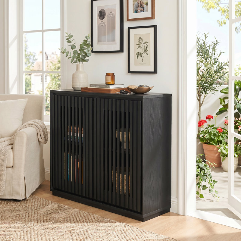 Buffet avec rangement Mid-Century, Black