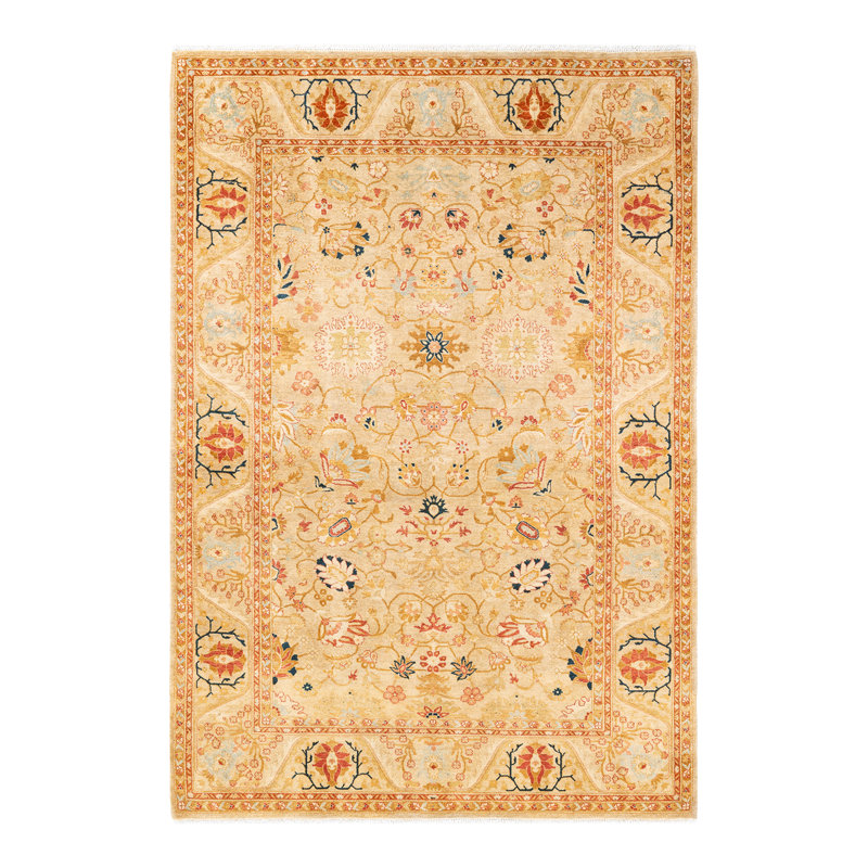 Classic One-of-a-Kind 4' 9" x 6' 10" Hand Knotted Area Rug