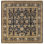 Taj Mahal Hand Knotted Wool Oriental Area Rug in Black/Mustard/Burnt Orange