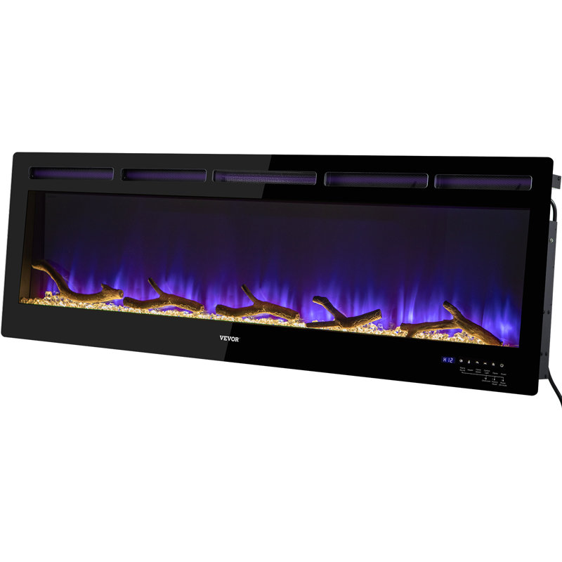 Foyer électrique à commande vocale VEVOR, H 18 po x l 60 po x P 4,57 po