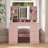 Jyotsna 9-Drawer Makeup Vanity with Mirror and Adjustable Lights -574080305