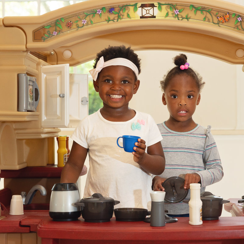 Grand Walk-In Kids Kitchen Set with Grill and Storage