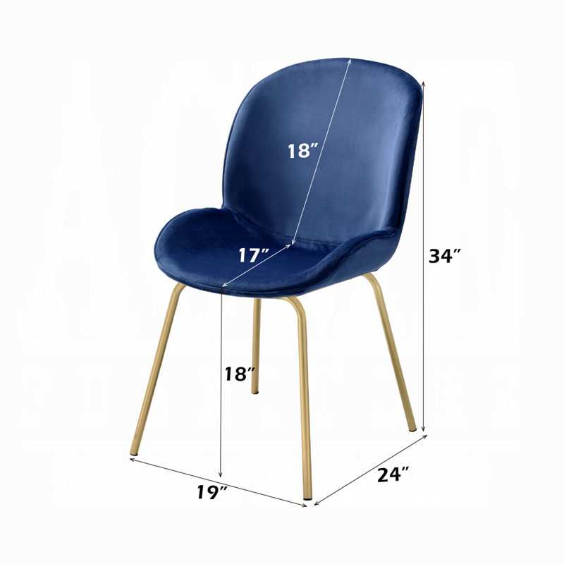 Chaise d'appoint Chuchip (lot de 2), Bleu