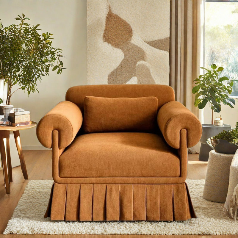 Axis Living Antique Ruffle Single Lounge Chair | Wayfair