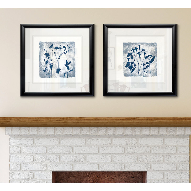Indigo Summer Silhouettes I - 2 Piece Single Picture Frame Painting