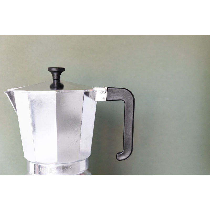 La Cafetière Venice Aluminium Espresso Maker, 25.5cm H x 20.5cm W x 13.5cm D, Silver