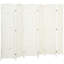 Paravent pliable à 6 panneaux, 1,83 m de hauteur, en bois, autoportant, blanc, pour bureau à domicile.
