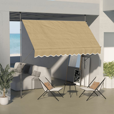 Pare-soleil de terrasse autoportant 118 po avec support