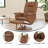 Massaging Multi-Position Recliner with Deep Side Pockets and Ottoman with Wrapped Base-91490487