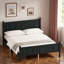 Lit plateforme moderne avec tête de lit et pieds robustes-1103435267-1103435292