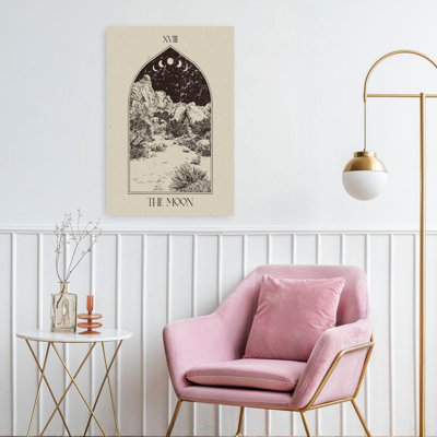 Contemporary Art Retro Vintage Abstract Landscape Nature Art