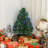 2.5Ft Tall Pre-Lit Douglas Fir Tabletop Artificial Christmas Tree With Realistic Branches, Fibre Optic LED Lights And 85 Tips, Green