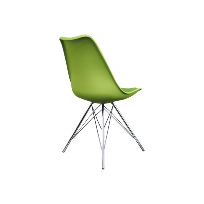 Topeka 45cm H Upholstered Side Chair, Green