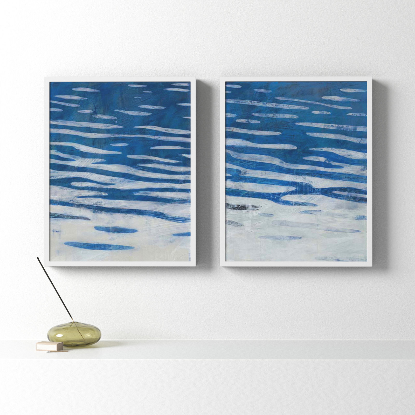 Radley "Oceanview" Print by Ivo Stoyanov, White Framed, 20" H x 32" W x 1.25" D