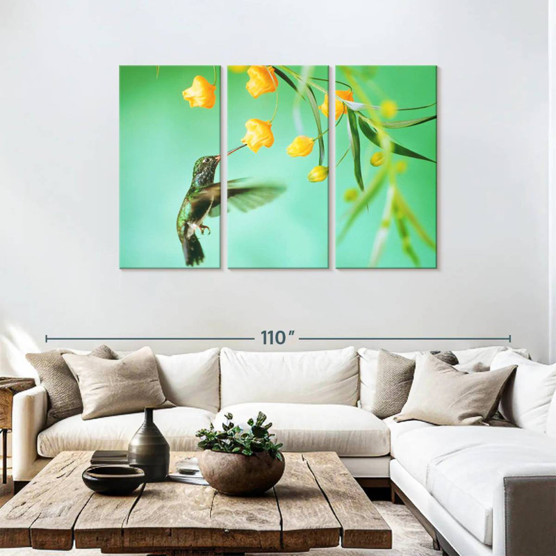 Brampt Thirsty Hummingbird, 48" H x 74" W