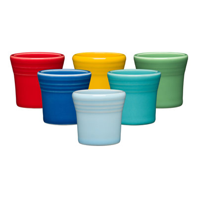Fiesta Vibrant 1 1/2 Oz Mixed Colours 6Pc Ceramic Shot Glass Set