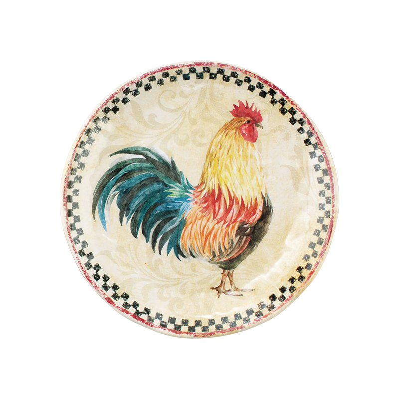 Country Rooster, 6" Plate S12