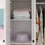 Armoire-penderie 70,5 po avec 6 tiroirs, tringles de suspension et tablettes multicouches