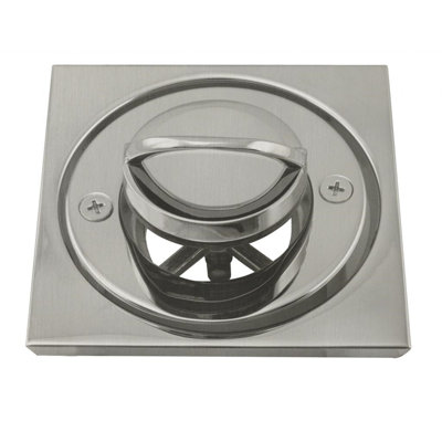 Garniture de drain de baignoire romaine 3-9 / 16 po avec poignée en U rabattable et carreau carré de 4 1/4 po