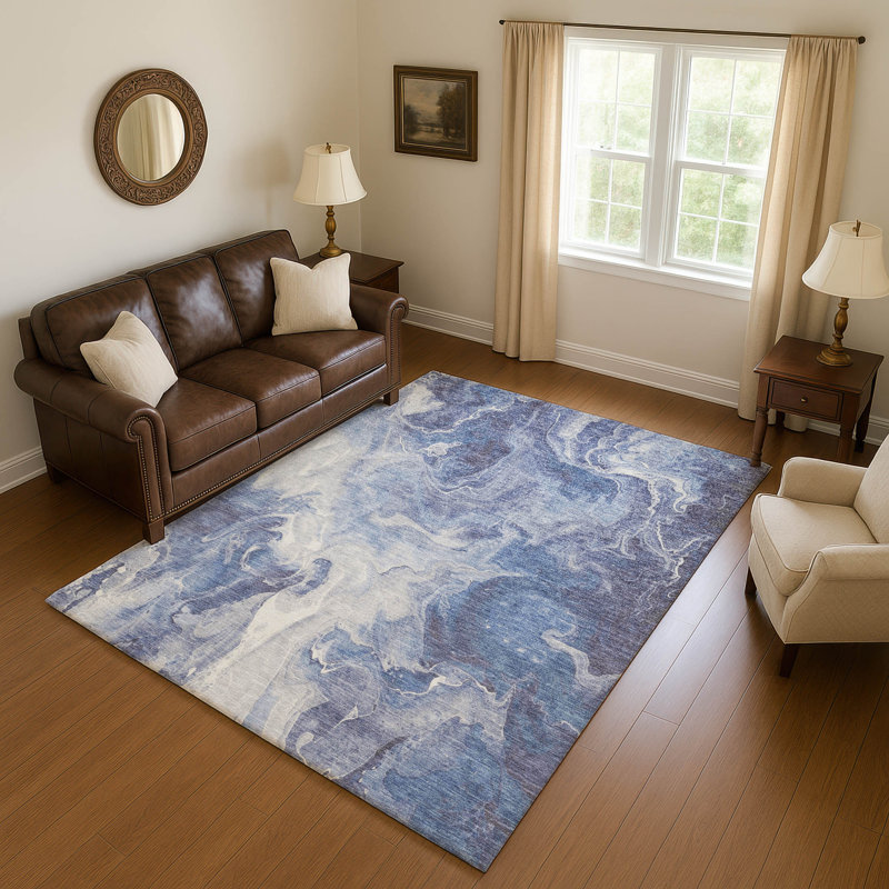 Tapis abstrait Premium lavable à la machine Mehara AMF1687, Rectangle 2 pi 6 po x 3 pi 10 po