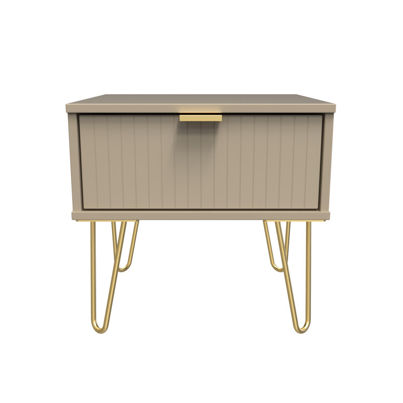 Beranda 45 cm W Bedside Table, Mushroom Matt