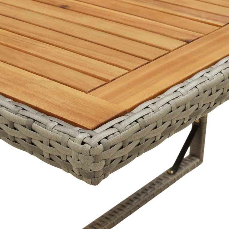 Rectangular Wood Outdoor Dining Table , 109cm W 107cm D