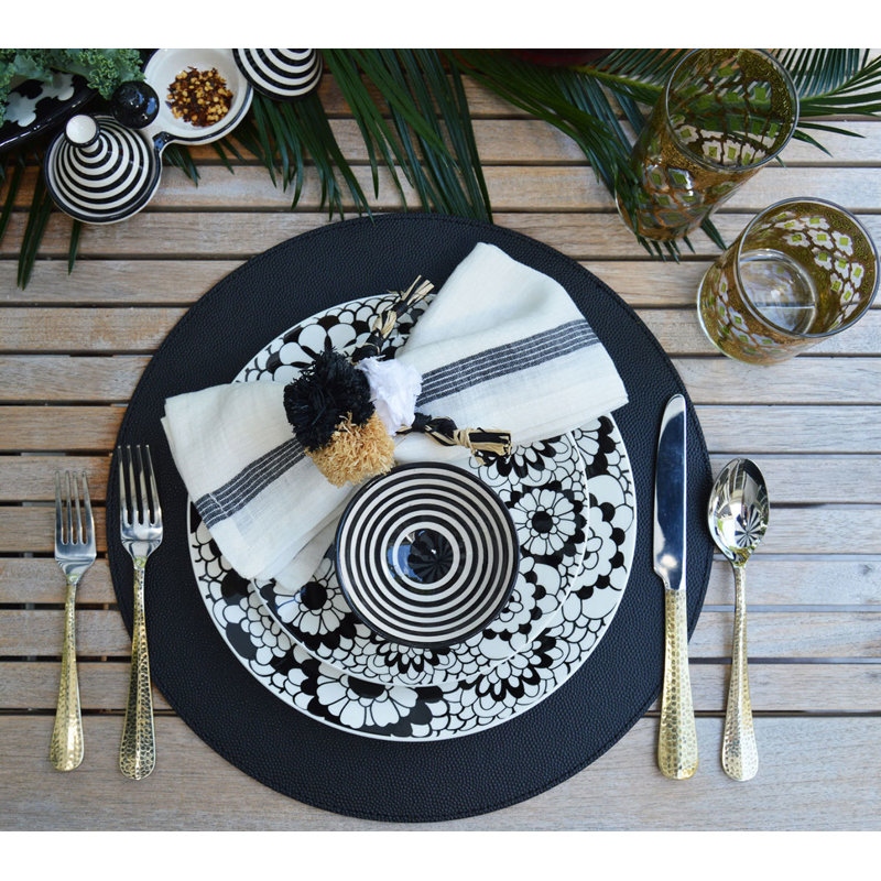 Shagreen Placemat, Black