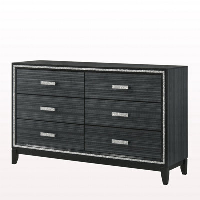 Commode de style moderne avec finition noire