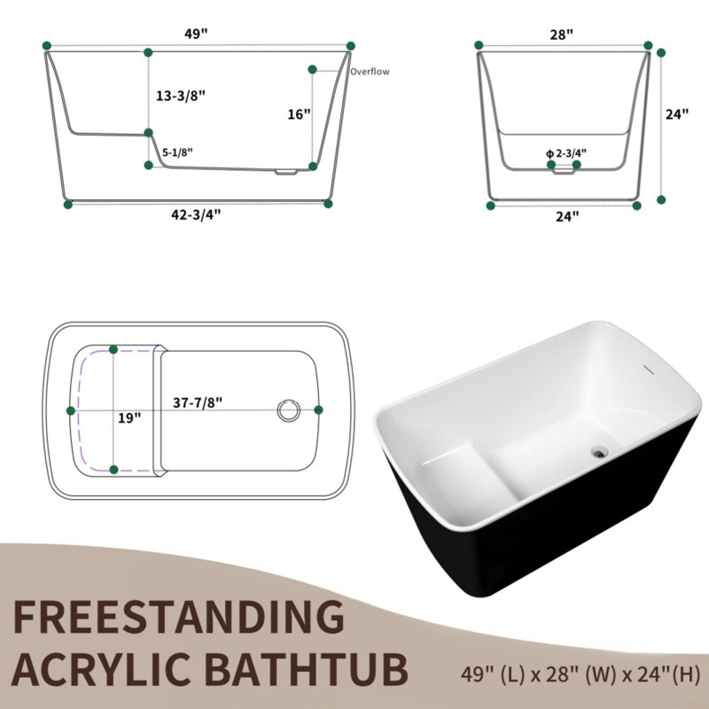 Freestanding Soaking Bathtub