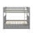 Full Over Full Bunk Bed With Drawers, Convertible Beds-1927592412