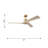  Alma Smart 52 Indoor Ceiling Fan with Natural Honey blades and Handheld Remote-644848532-644848534