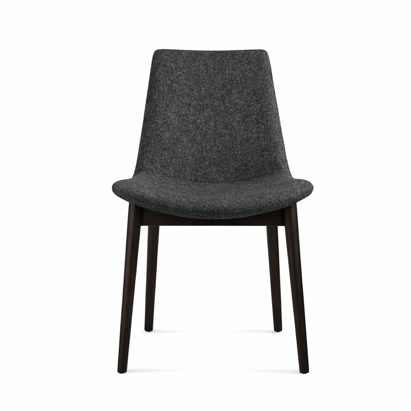 Chaise de salle à manger en bois Eiffel, Gris foncé, Wengé