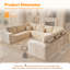 Canapé modulaire en velours côtelé moelleux en forme de U Koyu Cloudelle-898440218