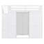 Lit mezzanine de style moderne Cedarvale avec garde-robe, bureau, tablettes et rangement polyvalent-124611202