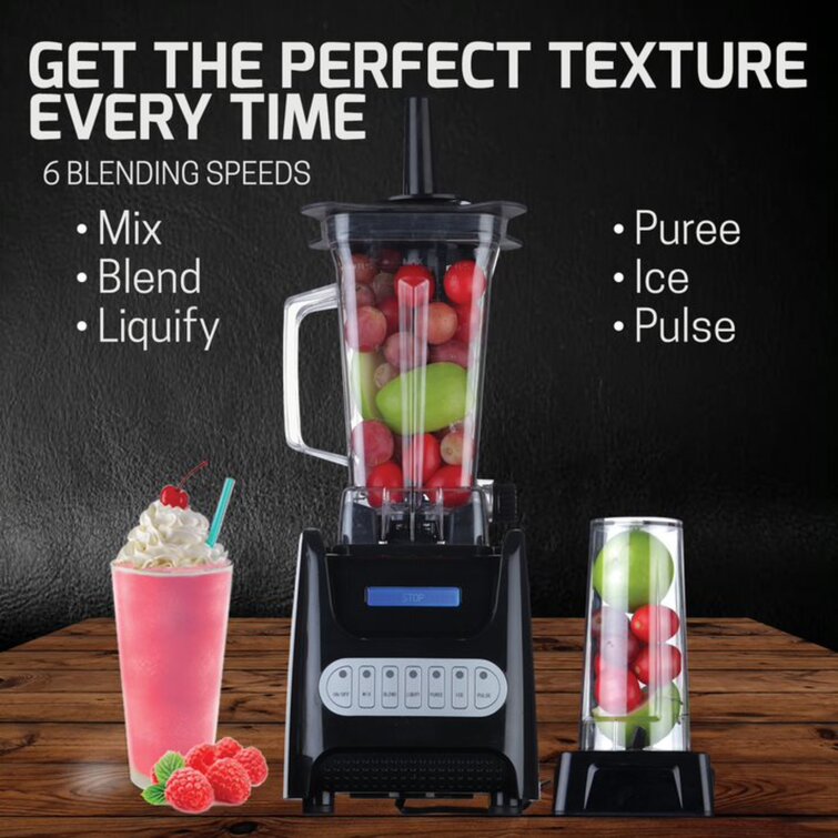 Ovente 6 Speed Countertop Blender with Travel Cup & Reviews