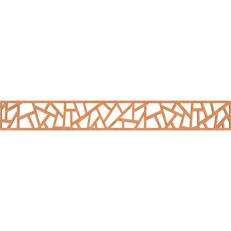 Moulure en bois Harrisburg, Cerisier, H 6 po x l 46,5 po x P 0,25 po