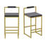 Ensemble de 2 tabourets de bar avec dossier et repose-pieds, chaises de salle à manger rembourrées en velours pour îlot de cuisine (sans table)-270379634-270379644