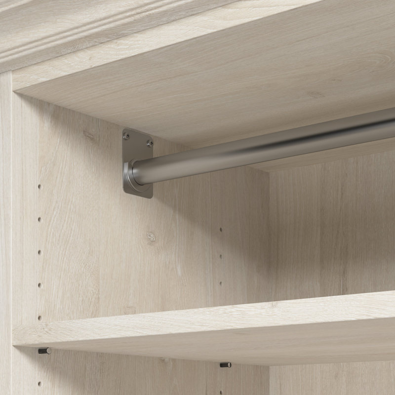 Système de rangement pour garde-robe l 36 po Alvaretta, Chêne blanc lin