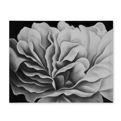 Beautiful Black & White Floral Botanical Placemat - Home Decor